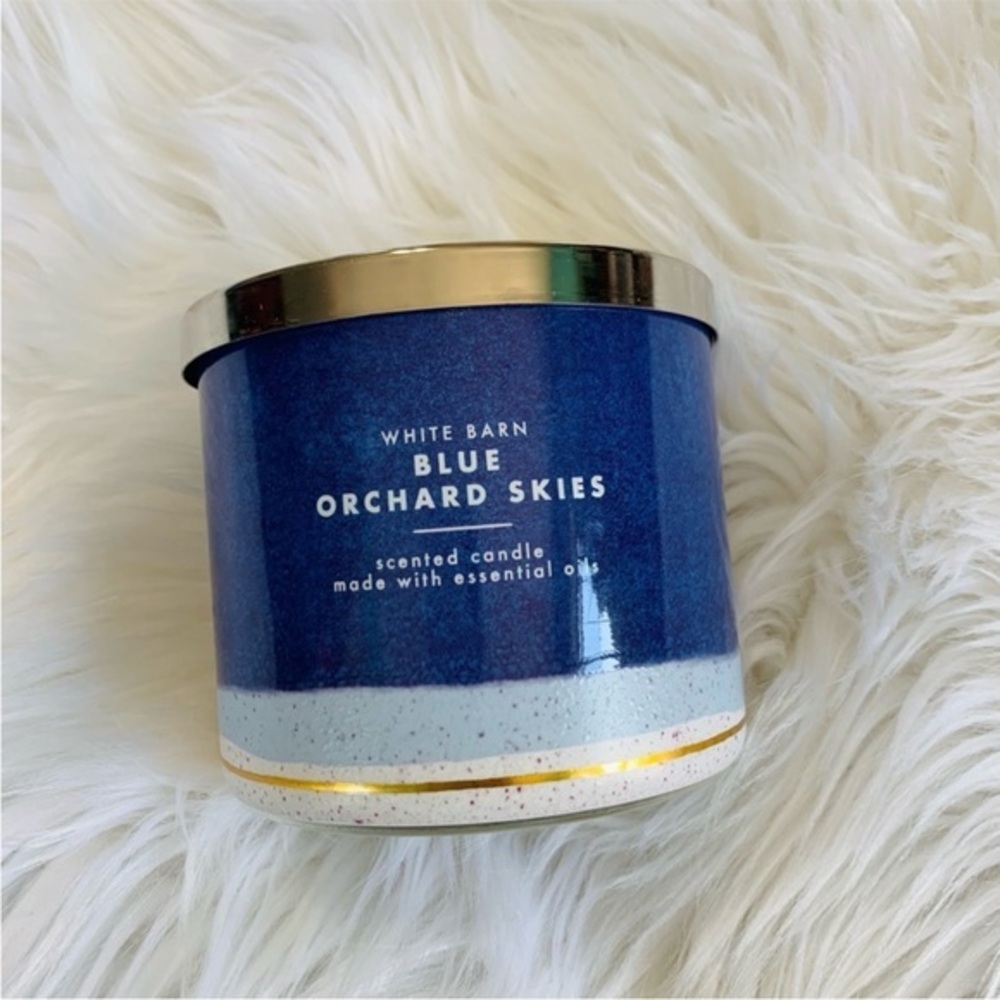 Bath & Body Works Blue Orchard Skies NWT Pantene candle 3 wick